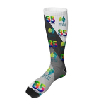 Dye Sublimated Crew (Athletic) Socks (Pair)